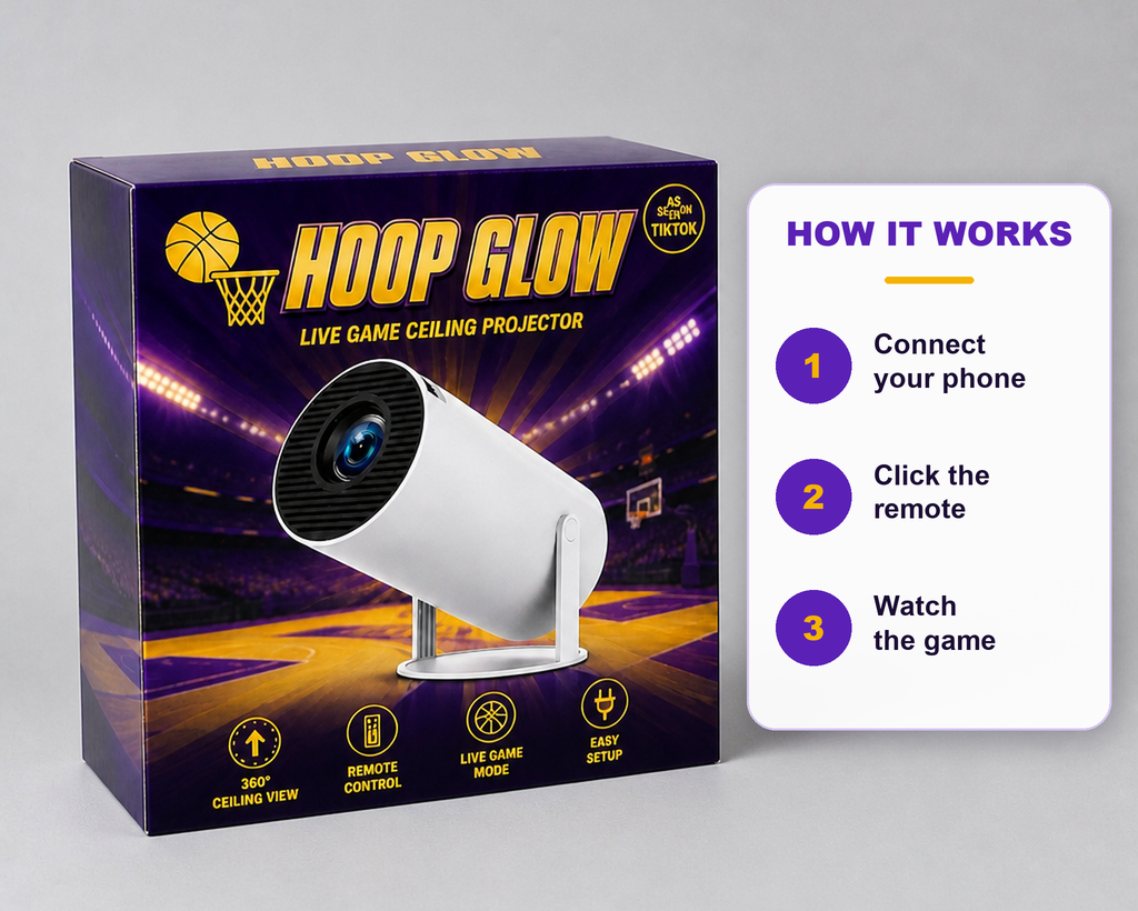 HoopGlow Live Game Ceiling Projector
