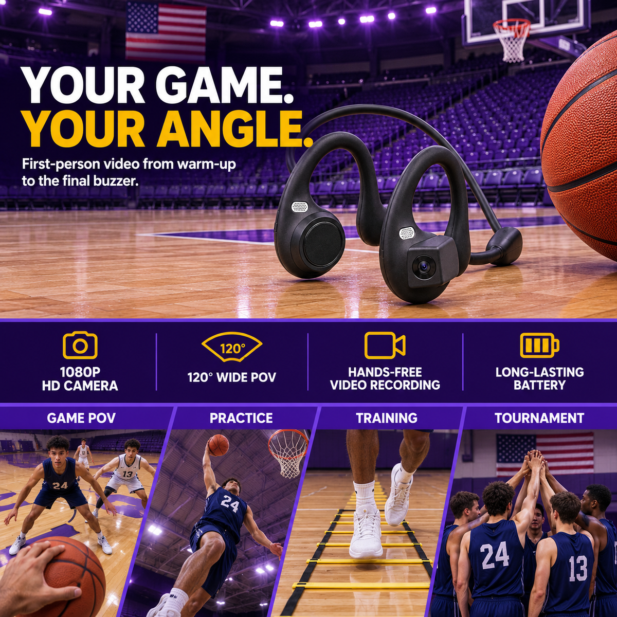 Swish Cam your game your angle POV collage